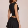 Evelique Mid-Rise Skort in Schwarz
