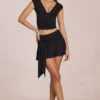 Evelique Mid-Rise Skort in Schwarz