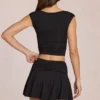 Evelique Mid-Rise Skort in Schwarz