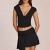 Evelique Mid-Rise Skort in Schwarz