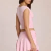 Evelique Mid-Rise Skort in Blossom Pink