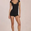 Nayara Modal-Playsuit in Schwarz