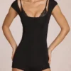 Nayara Modal-Playsuit in Schwarz