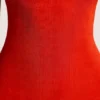 Noelia Maxikleid aus strukturiertem Jersey mit offenem Rücken in Fiery Red Noelia Maxikleid aus strukturiertem Jersey mit offenem Rücken in Fiery Red