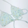 Noia Micro-Triangel-Bikinioberteil in Blau mit Blumenmuster
