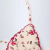 Noia Micro-Triangel-Bikinioberteil mit rotem Blumenmuster