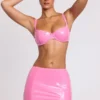 Nyx Vinyl-Micro-Minirock mit Beinschlitz in Rosa Nyx Vinyl-Micro-Minirock mit Beinschlitz in Rosa