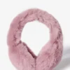 Ohrenschützer aus Kunstfell in Powder Pink