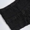 Orla Shorts mit Rüschen und mittlerer Leibhöhe in Schwarz Orla Shorts mit Rüschen und mittlerer Leibhöhe in Schwarz