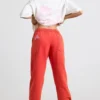 Oversize-Jogginghose aus gebürstetem Jersey in Rot Oversize-Jogginghose aus gebürstetem Jersey in Rot