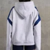 Oversize-Kapuzenpullover aus Baumwollfleece in Melange-Grau Oversize-Kapuzenpullover aus Baumwollfleece in Melange-Grau