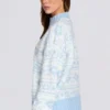 Oversize-Pullover aus Jacquard-Strick in Powder Blue Oversize-Pullover aus Jacquard-Strick in Powder Blue