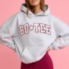 Oversized-Hoodie mit Applikation in Grau Oversized-Hoodie mit Applikation in Grau