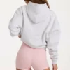 Oversized-Hoodie mit Applikation in Grau meliert Oversized-Hoodie mit Applikation in Grau meliert