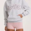 Oversized-Hoodie mit Applikation in Grau meliert Oversized-Hoodie mit Applikation in Grau meliert