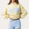 Oversized-Hoodie mit Applikation in Lemon Oversized-Hoodie mit Applikation in Lemon