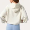 Oversized-Hoodie mit Applikation in Milch mit Polka-Dots Oversized-Hoodie mit Applikation in Milch mit Polka-Dots