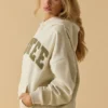 Oversized-Kapuzenpullover in Bone Oversized-Kapuzenpullover in Bone