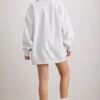 Oversized-Sweatshirt mit Rundhalsausschnitt in Grau meliert Oversized-Sweatshirt mit Rundhalsausschnitt in Grau meliert