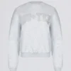 Oversized-Sweatshirt mit Rundhalsausschnitt in Grau meliert Oversized-Sweatshirt mit Rundhalsausschnitt in Grau meliert