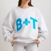 Oversized-Sweatshirt mit Rundhalsausschnitt in Grau meliert Oversized-Sweatshirt mit Rundhalsausschnitt in Grau meliert