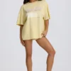 Oversized-T-Shirt mit Grafikprint in Lemon Oversized-T-Shirt mit Grafikprint in Lemon