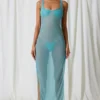 Pacifica Maxikleid mit Perlenverzierung und Cut-outs in Türkis Pacifica Maxikleid mit Perlenverzierung und Cut-outs in Türkis