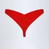 Pacifico Ruched Cheeky Bikinihose in Fiery Red