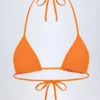Paita Triangel-Bikinioberteil mit Orange-Orchideen-Print