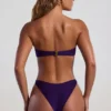 Palau Bikinihosen mit Perlenverzierung und hohem Beinausschnitt in Deep Purple Palau Bikinihosen mit Perlenverzierung und hohem Beinausschnitt in Deep Purple