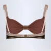 Palmita Bikini-Oberteil mit Rüschen in Bronze-Gold Palmita Bikini-Oberteil mit Rüschen in Bronze-Gold