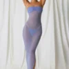 Papeete Midi-Kleid mit Rüschen und Bandeau-Ausschnitt in Lavendel-Lila Papeete Midi-Kleid mit Rüschen und Bandeau-Ausschnitt in Lavendel-Lila