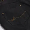Parva Schnür-Shorts mit mittlerer Leibhöhe in Schwarz Parva Schnür-Shorts mit mittlerer Leibhöhe in Schwarz