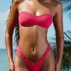 Pasyon Bandeau-Bikinioberteil in Himbeerrosa