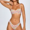 Pasyon Bandeau-Bikinioberteil in leuchtendem Multicolor-Print