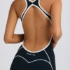 Petite Soft Active Jumpsuit mit offenem Rücken in Schwarz Petite Soft Active Jumpsuit mit offenem Rücken in Schwarz