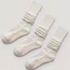 Pilates 3er-Pack Socken in Milch