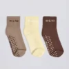 Pilates-Socken-Set in Mocha Multi