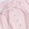 Lariana Shorts aus Baumwollpopeline mit mittlerer Leibhöhe in rosa Streifen Lariana Shorts aus Baumwollpopeline mit mittlerer Leibhöhe in rosa Streifen