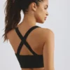 Plunge Neck Define Luxe Sport-BH in Schwarz