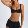 Praia Mini-Shorts in Schwarz