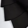 Priaska Rüschen-Schnür-Korsett-Playsuit in Schwarz Priaska Rüschen-Schnür-Korsett-Playsuit in Schwarz