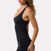 Racerback-Define-Luxe-Unitard in Schwarz Racerback-Define-Luxe-Unitard in Schwarz