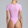 Raine Bodys mit Schnürung in Violett-Rosa