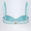 Ravello Balconette-Bikinioberteil mit Bügel aus Broderie Anglaise in Puderblau Ravello Balconette-Bikinioberteil mit Bügel aus Broderie Anglaise in Puderblau