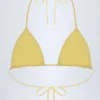 Recife Bikini-Oberteil mit Broderie Anglaise im Dreiecksschnitt in Zitronengelb Recife Bikini-Oberteil mit Broderie Anglaise im Dreiecksschnitt in Zitronengelb