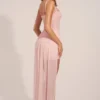 Reeva Minikleid mit drapiertem Korsett in Blush Pink