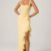 Robina – Verziertes Korsettkleid mit Rüschenbesatz in Gelb Robina – Verziertes Korsettkleid mit Rüschenbesatz in Gelb