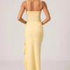 Robina – Verziertes Korsettkleid mit Rüschenbesatz in Gelb Robina – Verziertes Korsettkleid mit Rüschenbesatz in Gelb