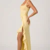 Robina – Verziertes Korsettkleid mit Rüschenbesatz in Gelb Robina – Verziertes Korsettkleid mit Rüschenbesatz in Gelb